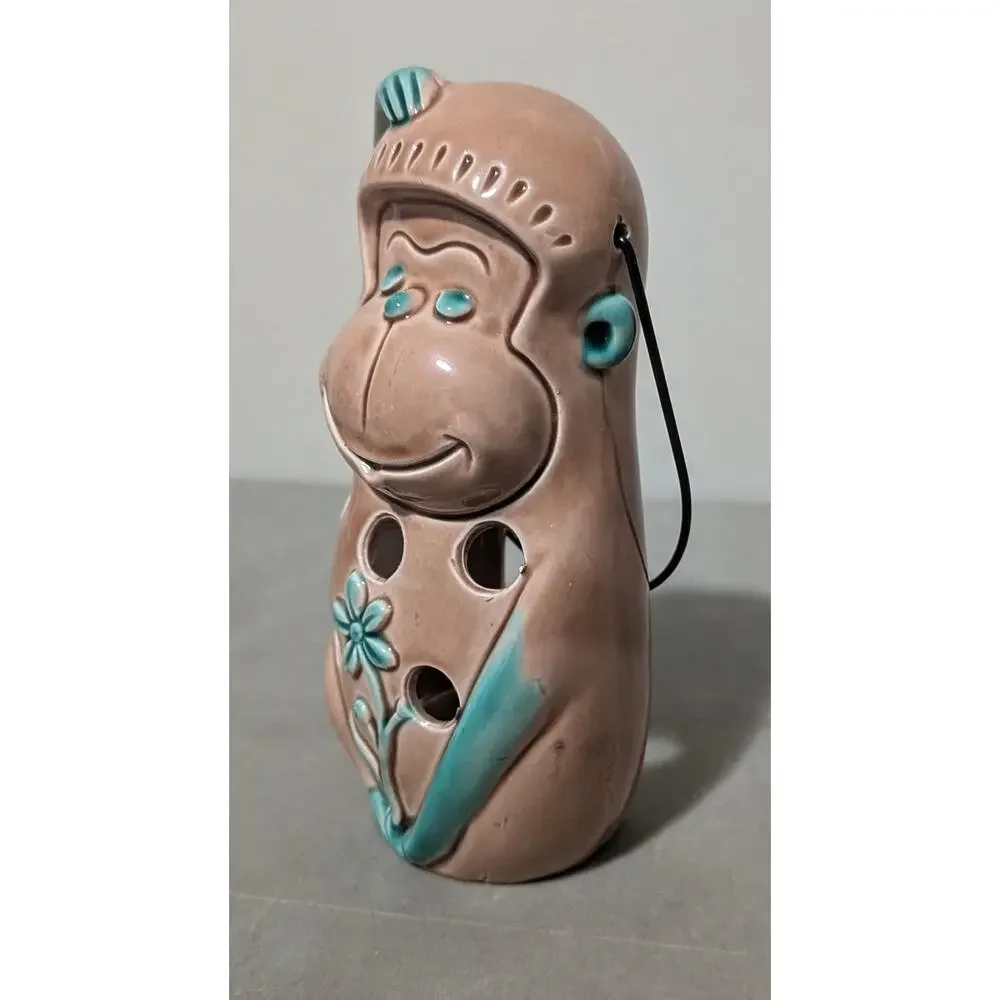 Vintage Criterion Products Japanese Ceramic Monkey Tea Light Candle Holder